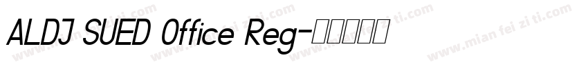 ALDI SUED Office Reg字体转换